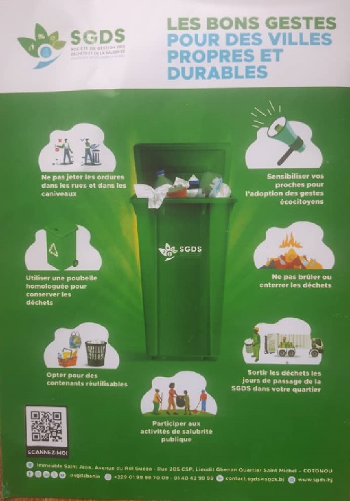 Gestion des déchets : Les gestes utiles de la SGDS pour des villes propres et durables