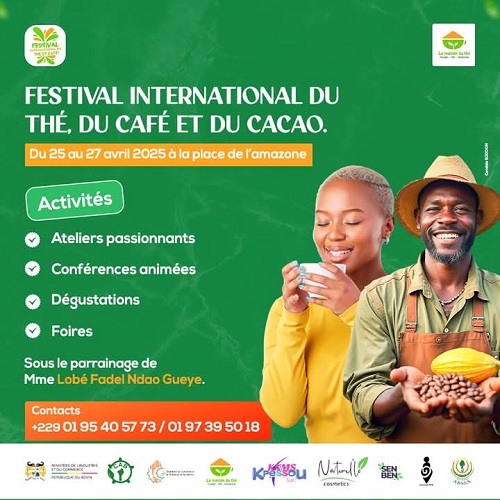Festival international du thé, café et cacao: Cotonou accueille la première édition