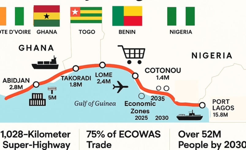 Le corridor Abidjan-Lagos, qui relie cinq pays d’Afrique de l’Ouest sur plus de 1 000 kilomètres, reste confronté à des obstacles logistiques